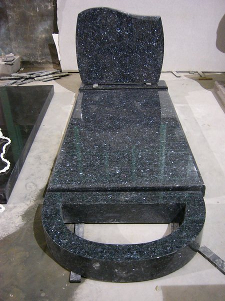 act now bright multi-colored headstone 